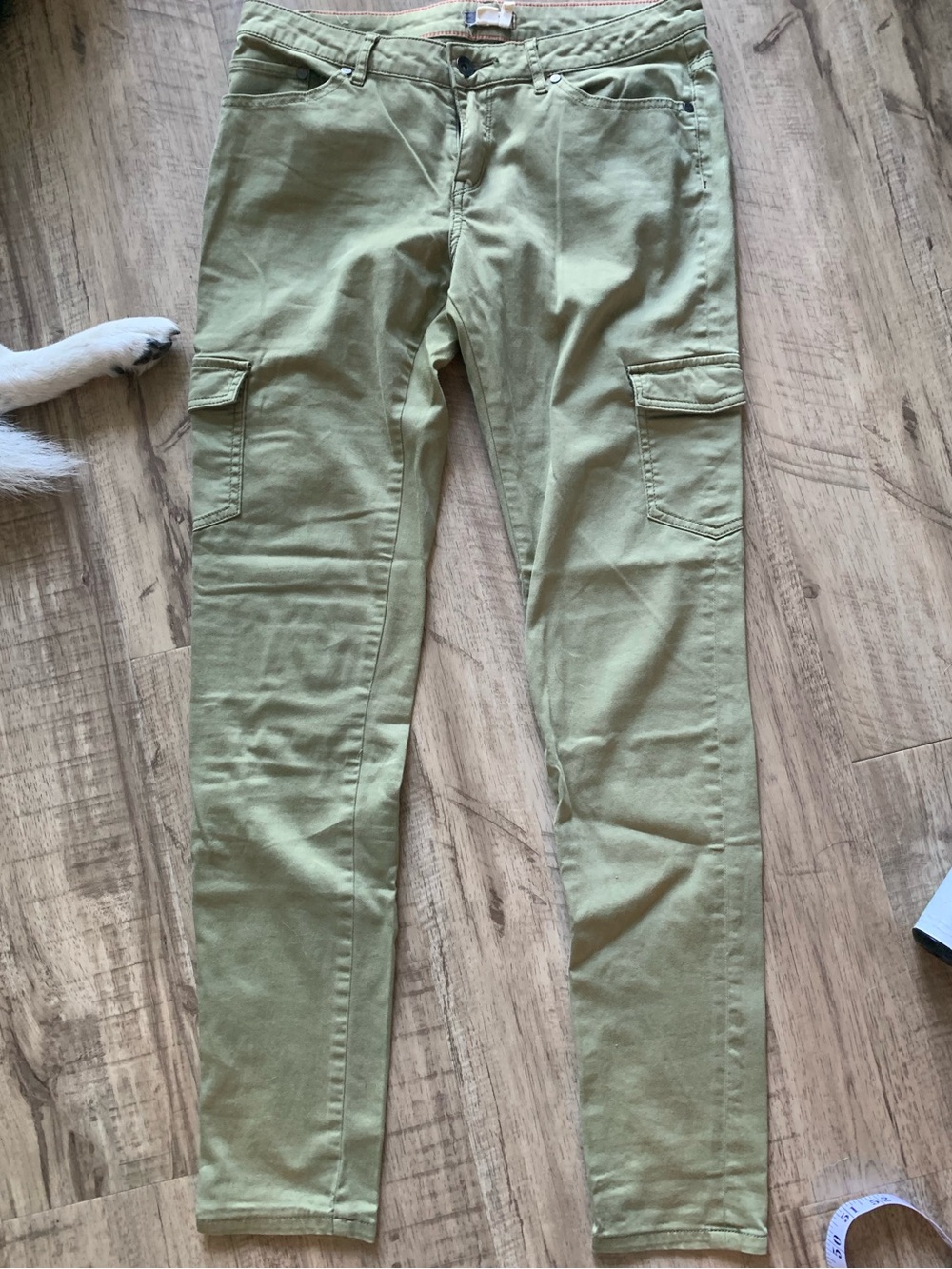Roxy Olive Green Low-rise Skinny Cargo Pants